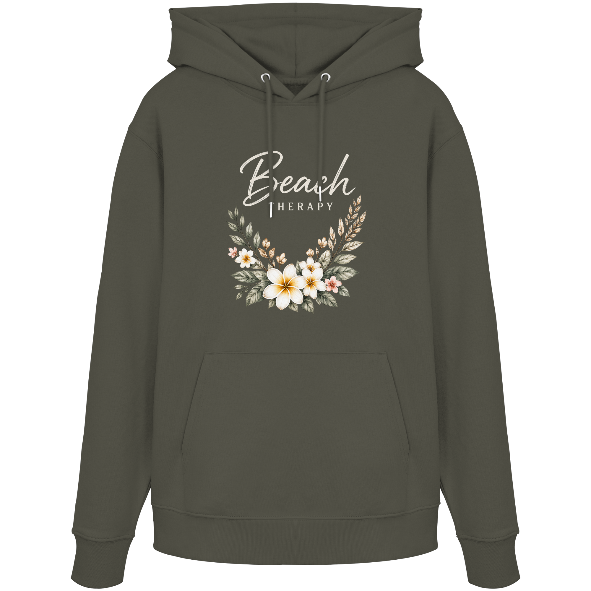 Beach Therapy – Floral Collection | Helle Schrift  - Organic Hoodie
