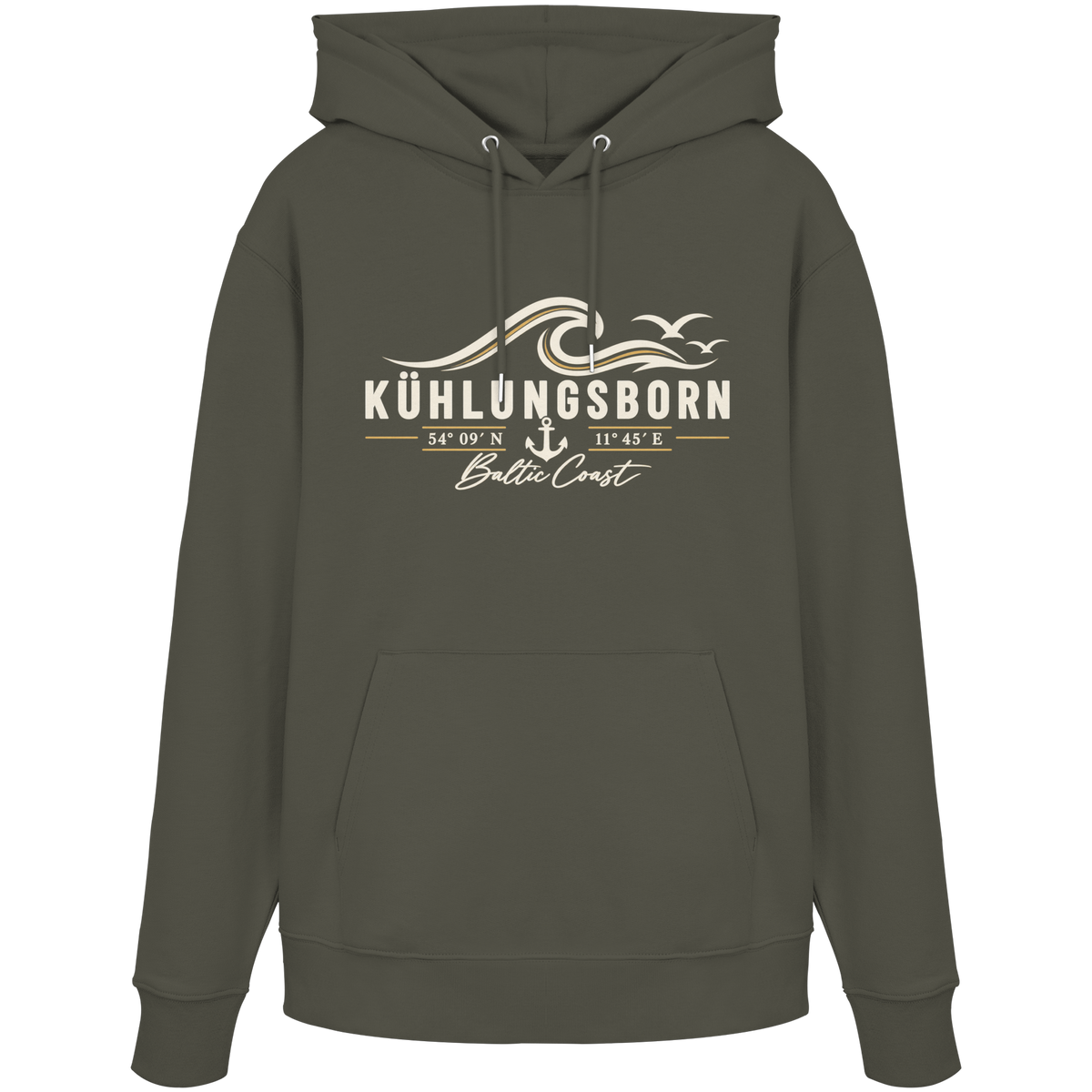 Kühlungsborn – Baltic Coast - Dark Edition - Hoodie 100% Bio Baumwolle