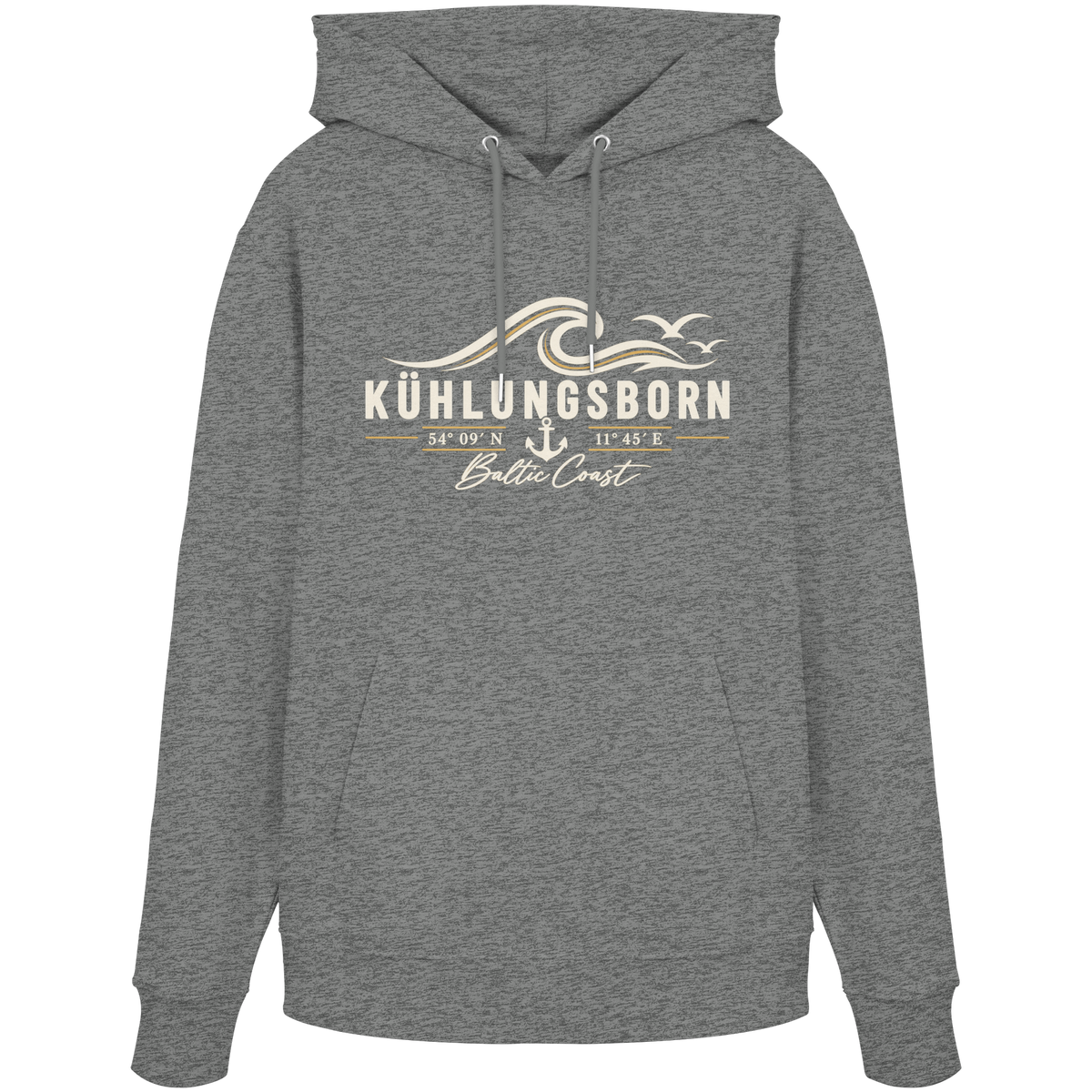 Kühlungsborn – Baltic Coast - Dark Edition - Hoodie 100% Bio Baumwolle