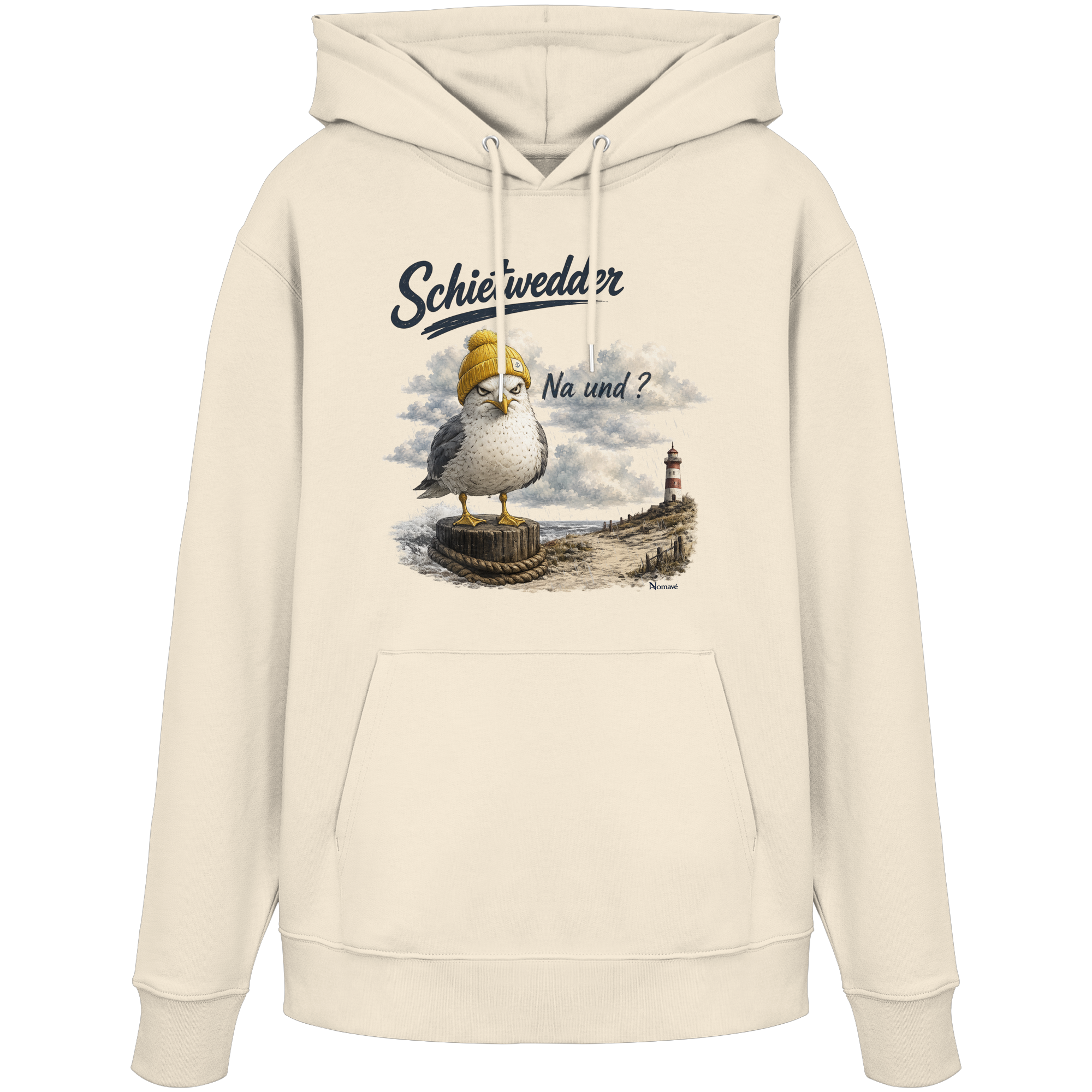 Alpha Möwe – Schietwedder? Na und! - Organic Hoodie