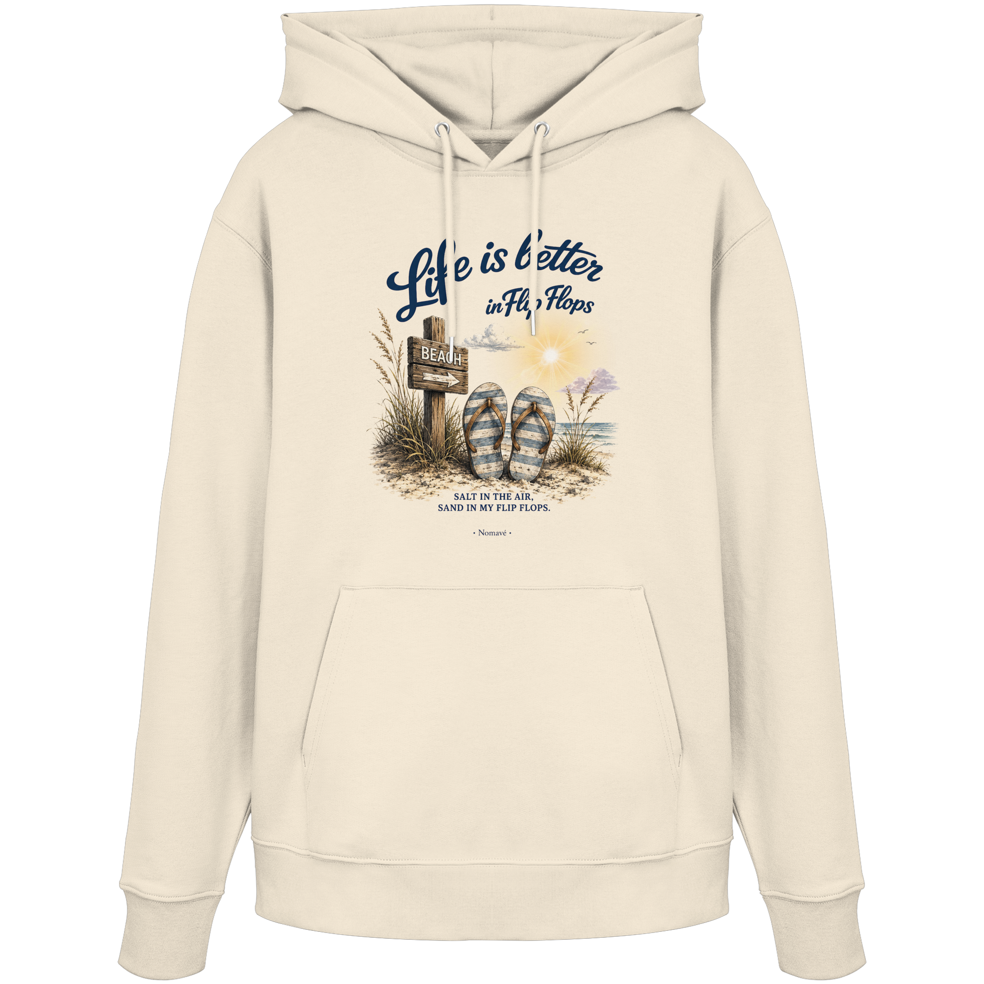 Life is better in Flip Flops – Bio-Kapuzenpullover