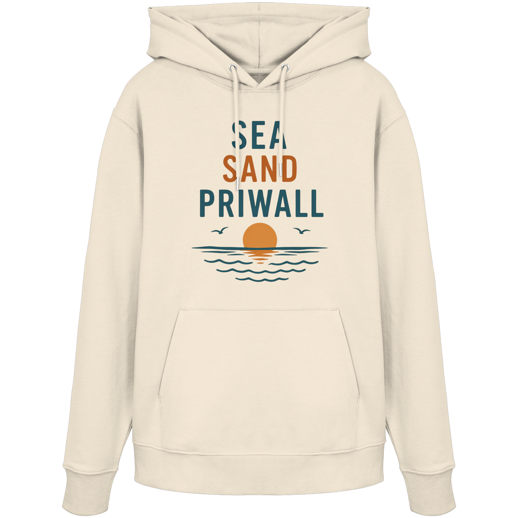 Priwall Vibes Hoodie – Sea Sand Baltic Coast – Ostsee Hoodie Unisex