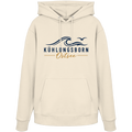 Kühlungsborn Baltic Waves Bio-Unisex-Hoodie Light Edition in Natural Raw – originales Shirtigo-Frontmockup