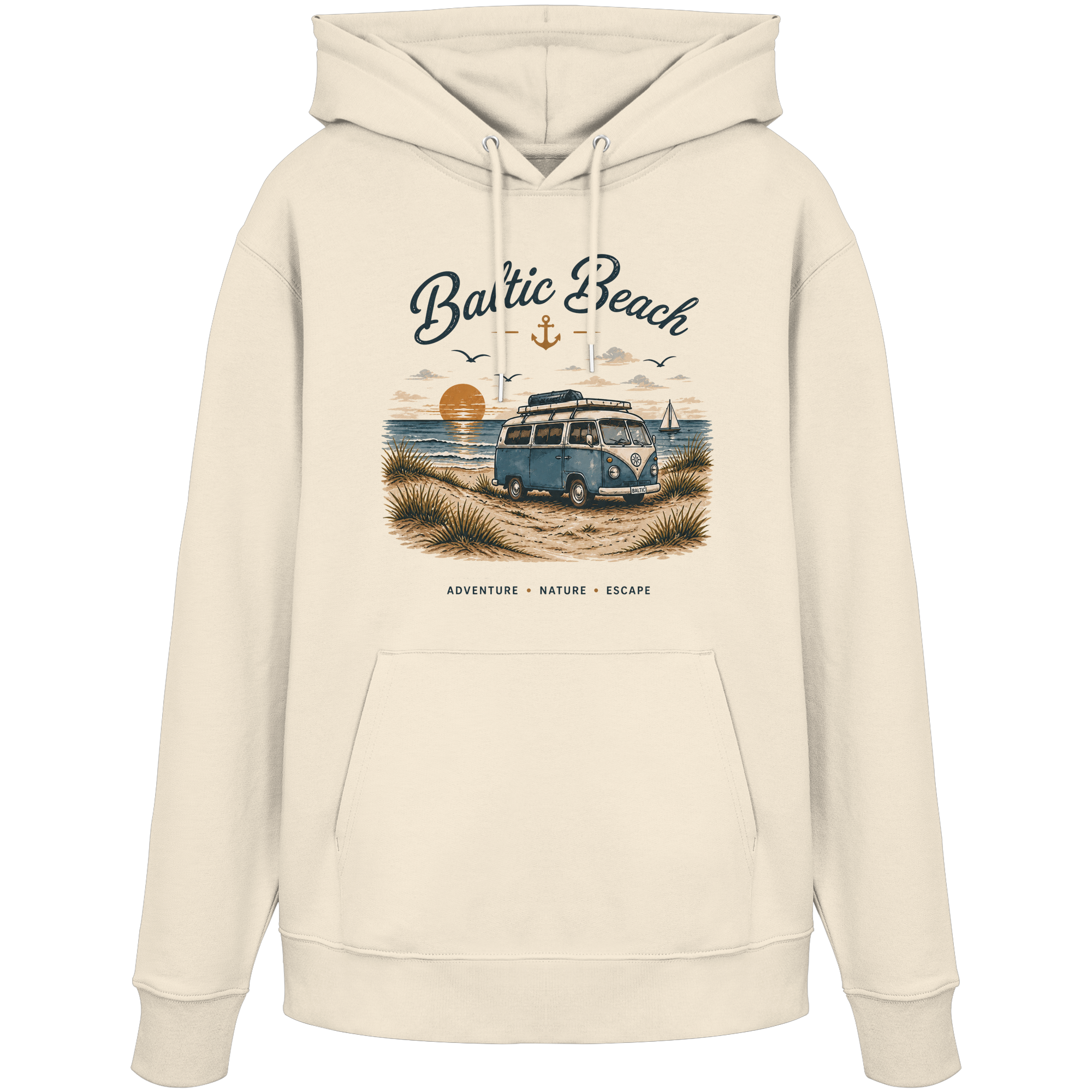 Baltic Beach Organic Hoodie – Maritime Ostsee Vibes