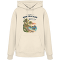 Koh Phangan Good Vibes Only – Bio Hoodie – Original-Mockup organic hoodie natural raw mit Frontprint