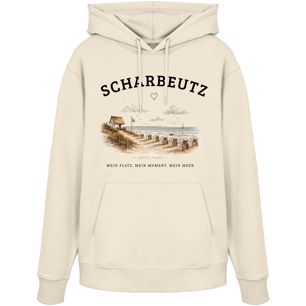 Scharbeutz Ostsee Hoodie – Strandhaus am Meer – Bio Hoodie Unisex