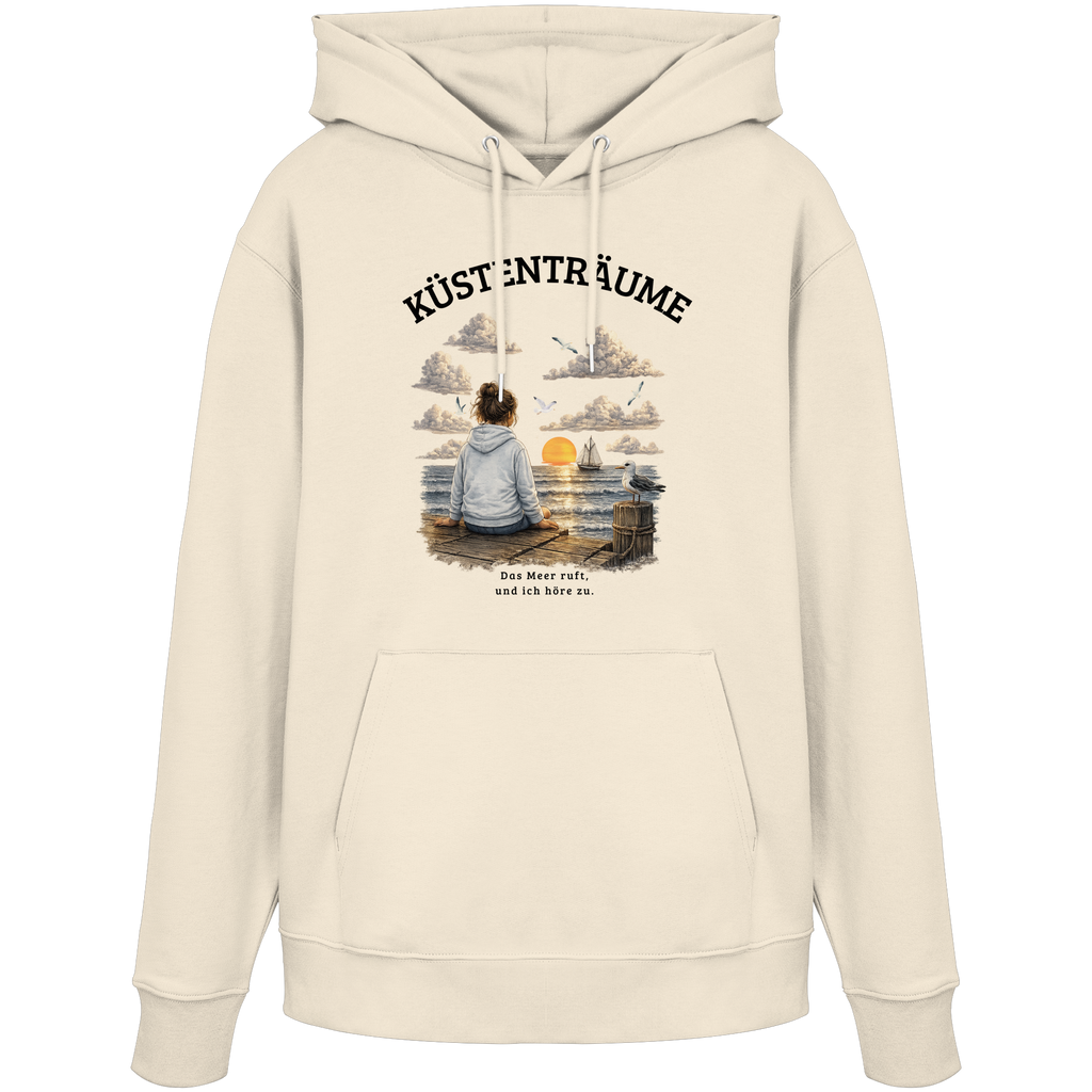 Küstenträume – Premium Bio-Hoodie Kapuzenpullover