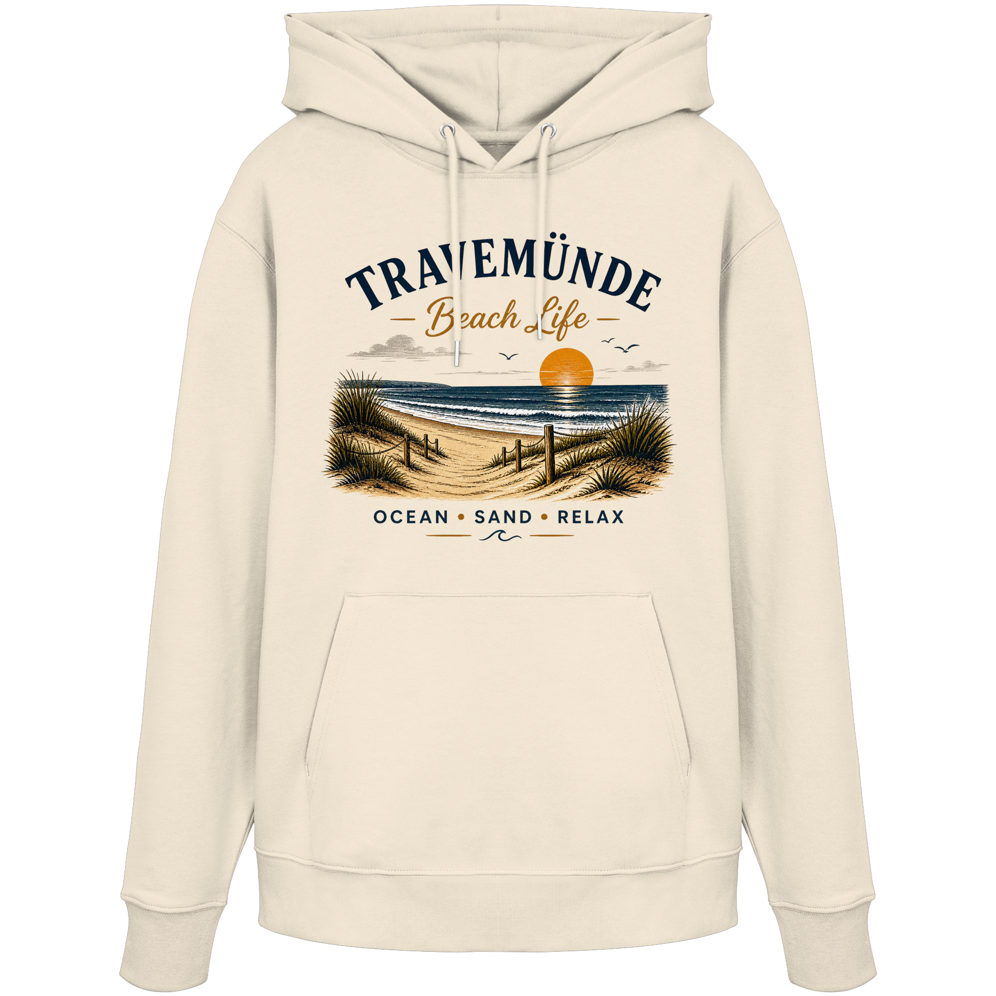 Travemünde Beach Life – Organic Hoodie