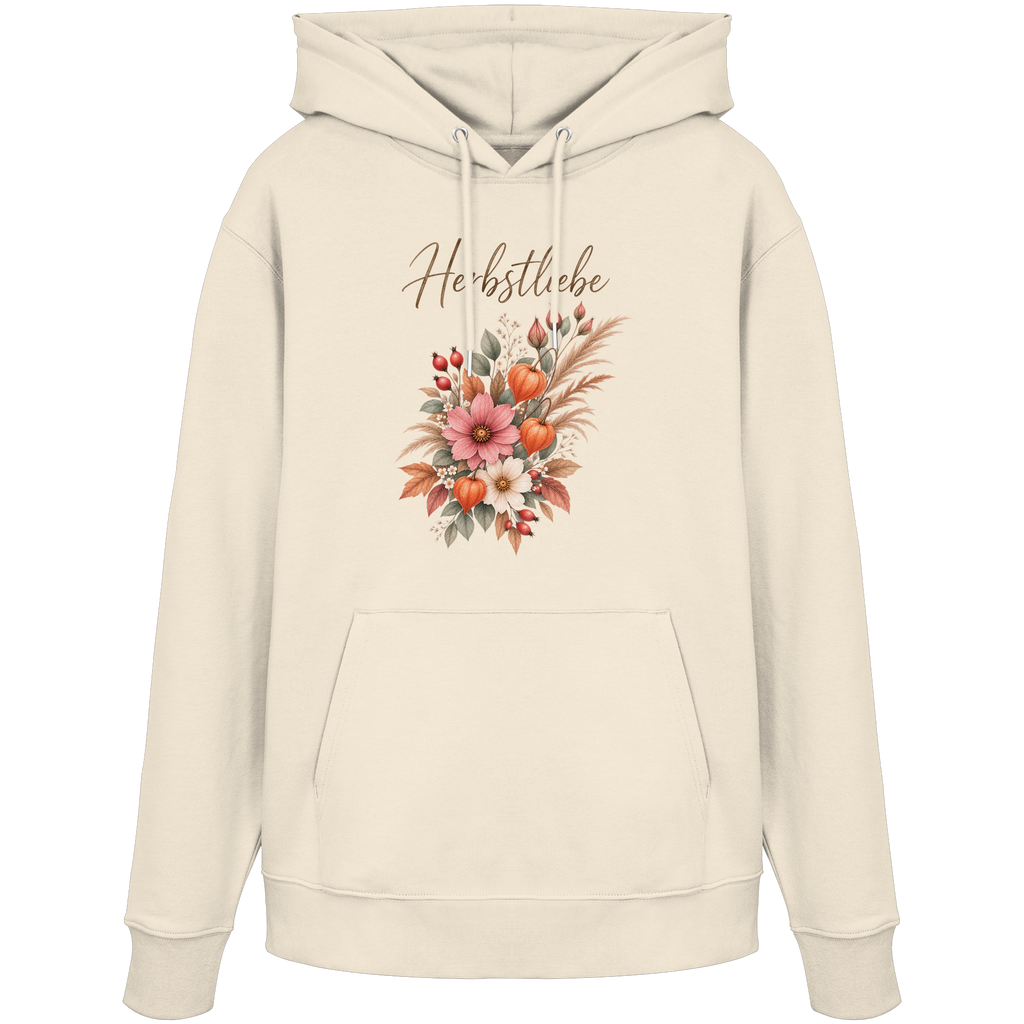 Autumn Garden – Florale Herbstliebe - Bio Hoodie Kapuzenpullover