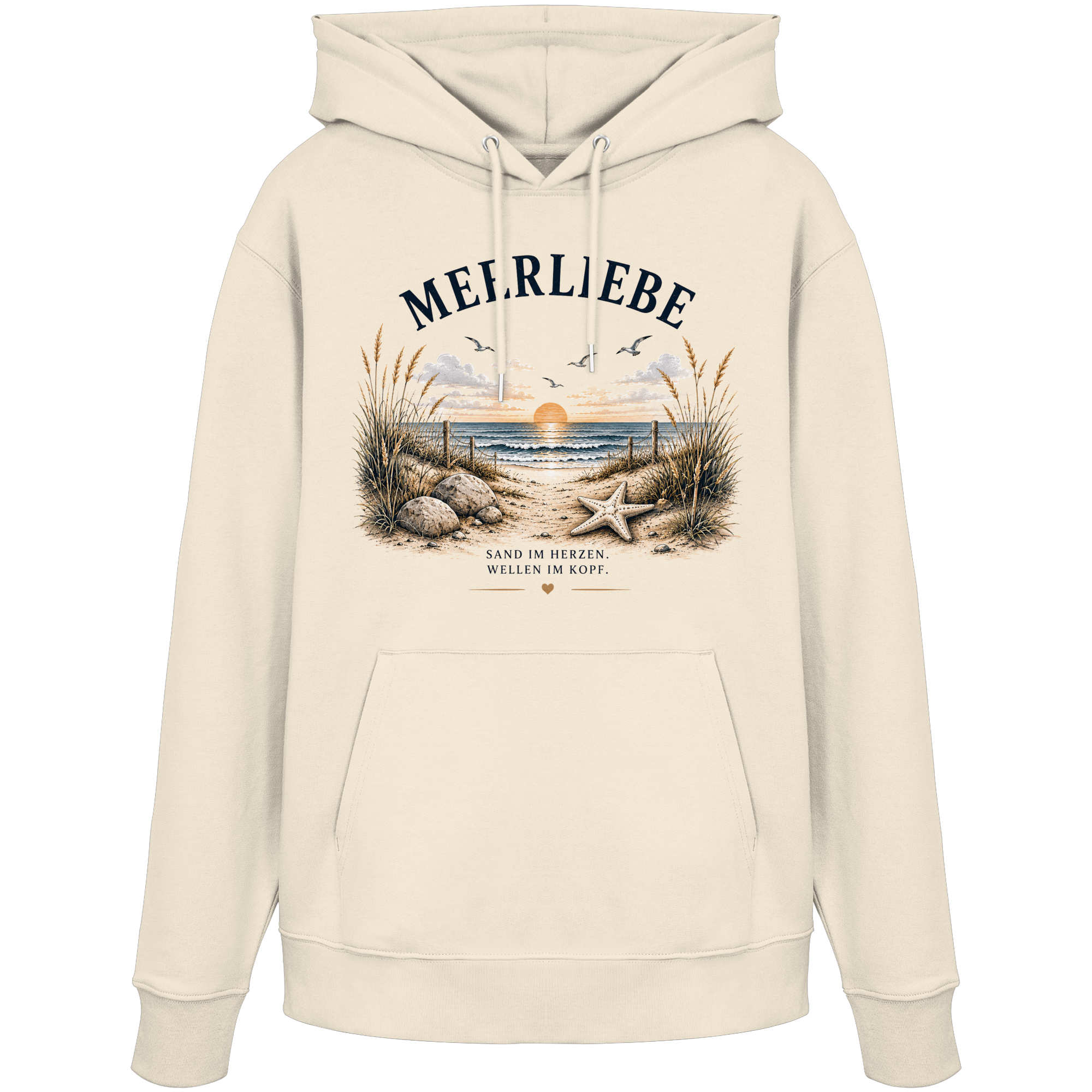 Meerliebe Hoodie – Küstengefühl Sea & Soul – Bio Hoodie Unisex