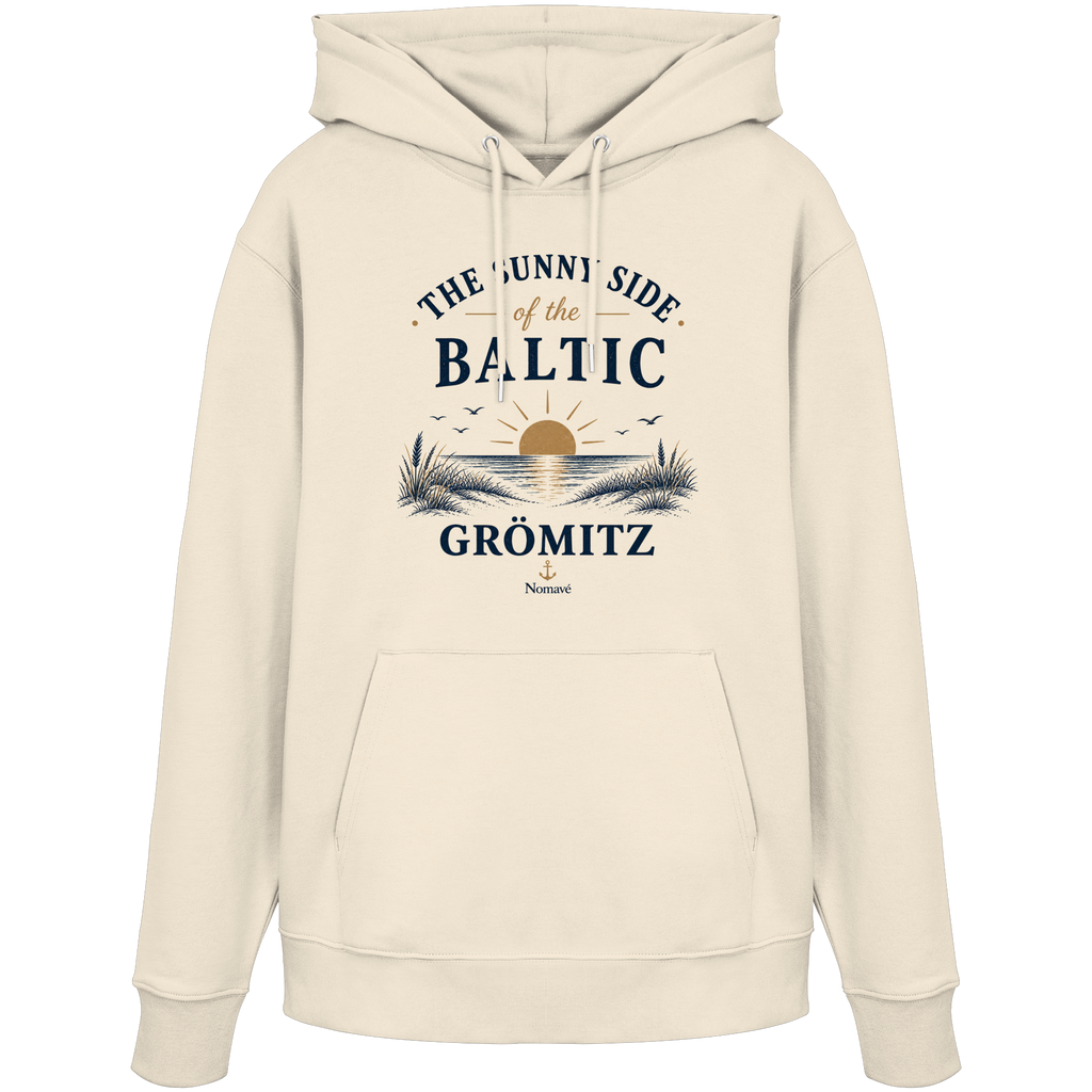 Grömitz - The Sunny Side - Sonnenseite Ostsee Bio Hoodie