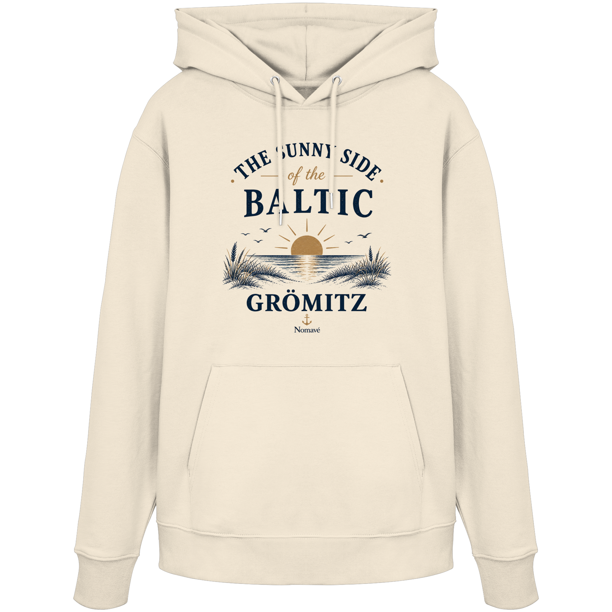 Grömitz - The Sunny Side - Sonnenseite Ostsee Bio Hoodie