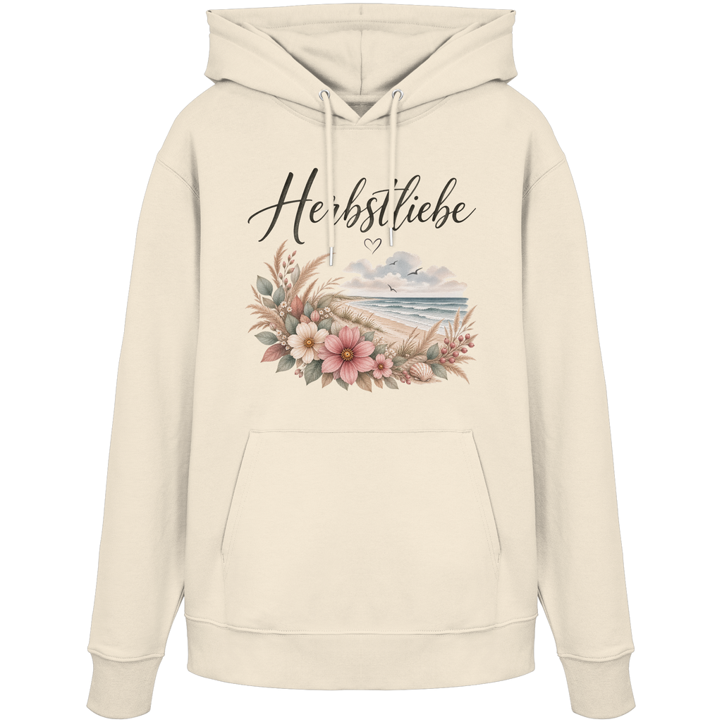 Autumn Coast – Herbstliebe am Meer - Bio Hoodie Kapuzenpullover