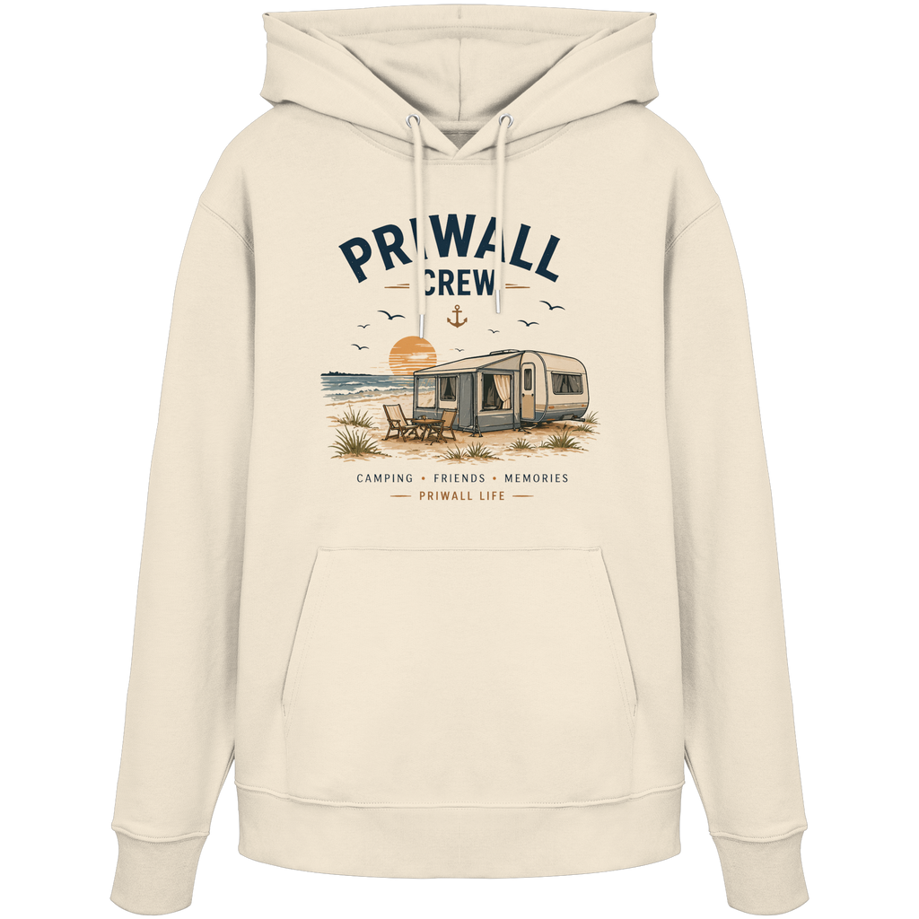 Priwall Crew Hoodie – Ostsee Hoodie – Organic Unisex Hoodie aus Bio Baumwolle