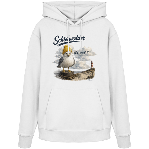 Alpha Möwe – Schietwedder? Na und! - Organic Hoodie