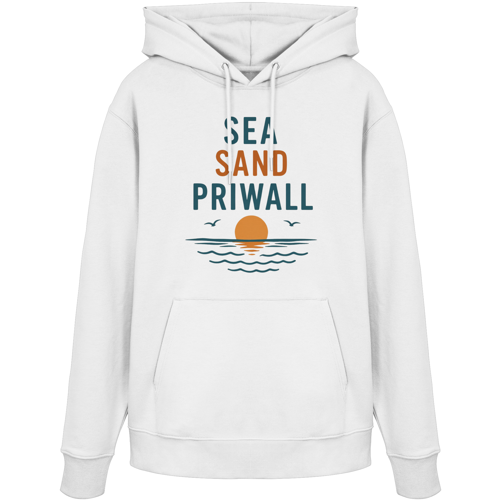 Priwall Vibes Hoodie – Sea Sand Baltic Coast – Ostsee Hoodie Unisex