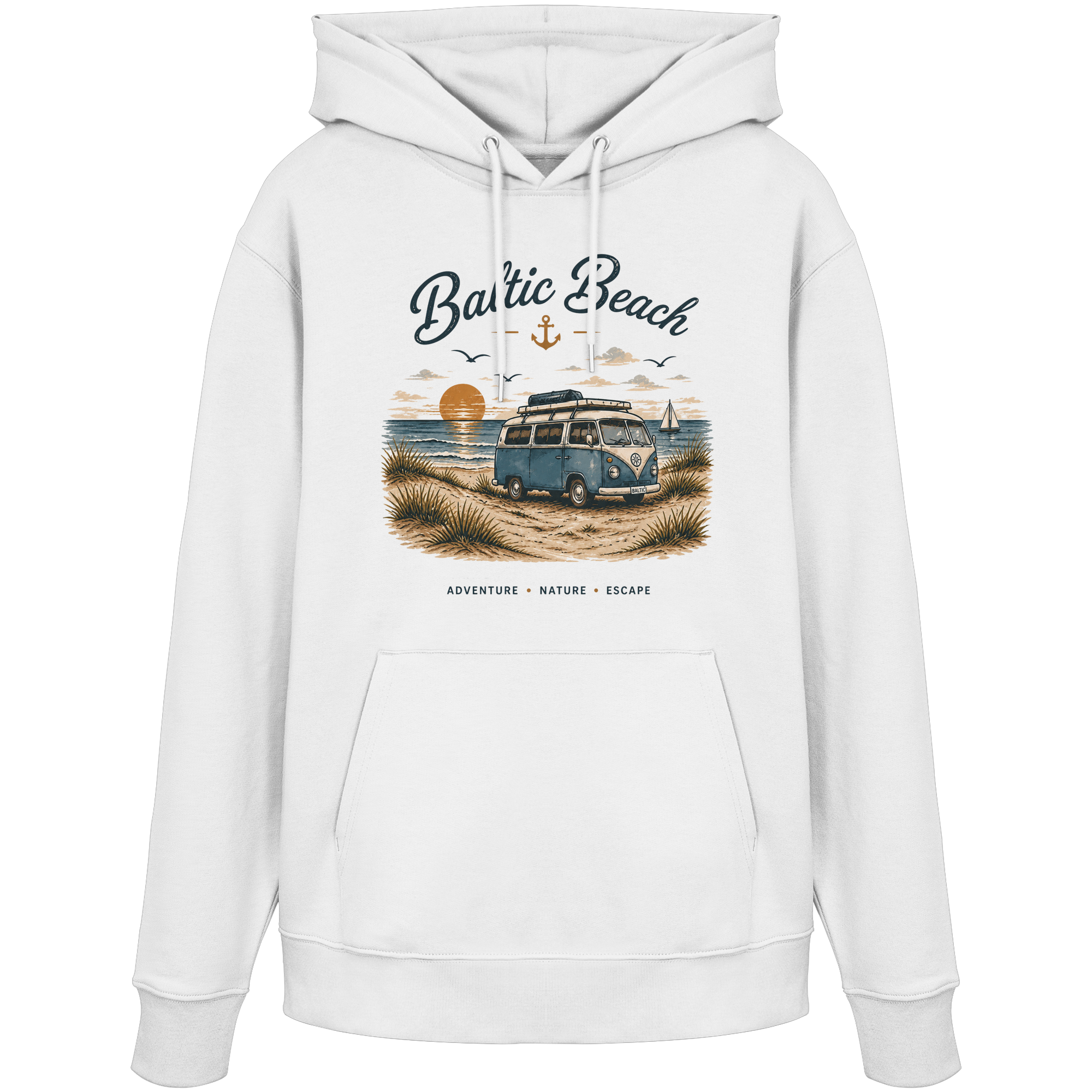 Baltic Beach Organic Hoodie – Maritime Ostsee Vibes