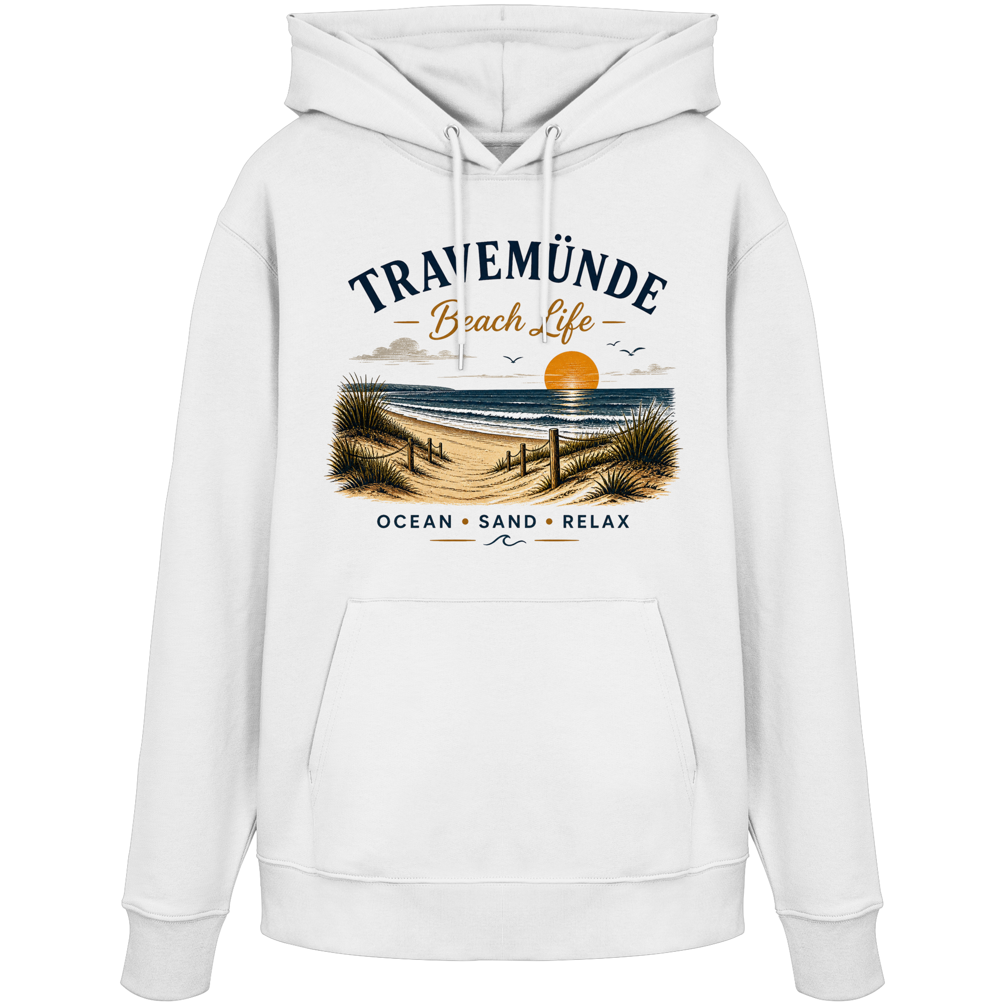 Travemünde Beach Life – Organic Hoodie