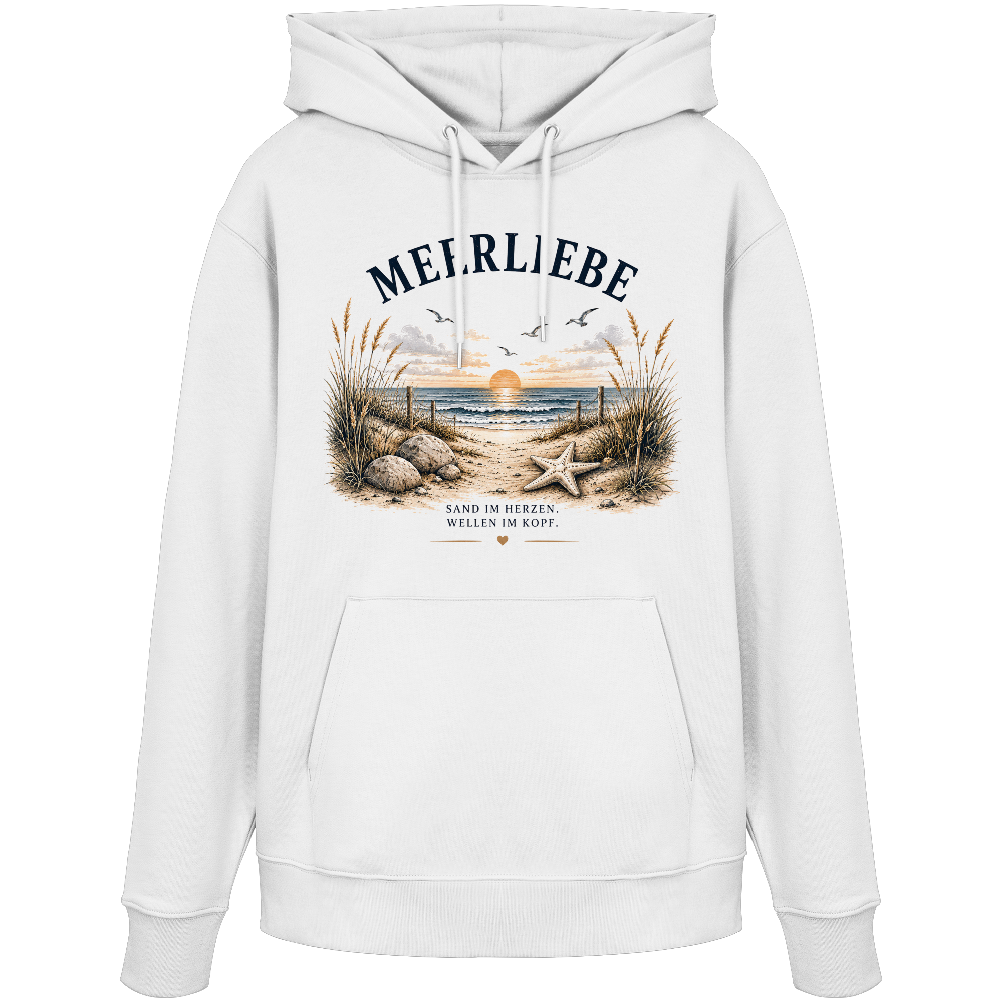 Meerliebe Hoodie – Küstengefühl Sea & Soul – Bio Hoodie Unisex