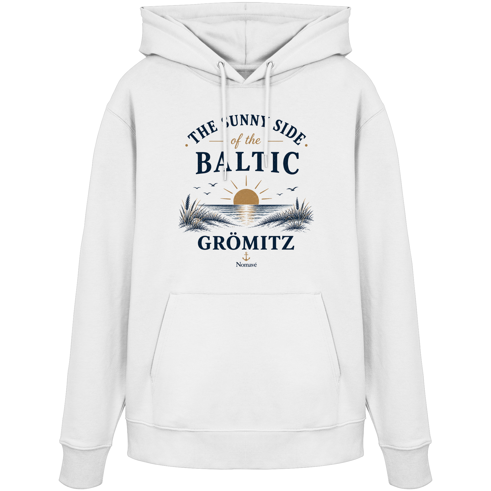 Grömitz - The Sunny Side - Sonnenseite Ostsee Bio Hoodie