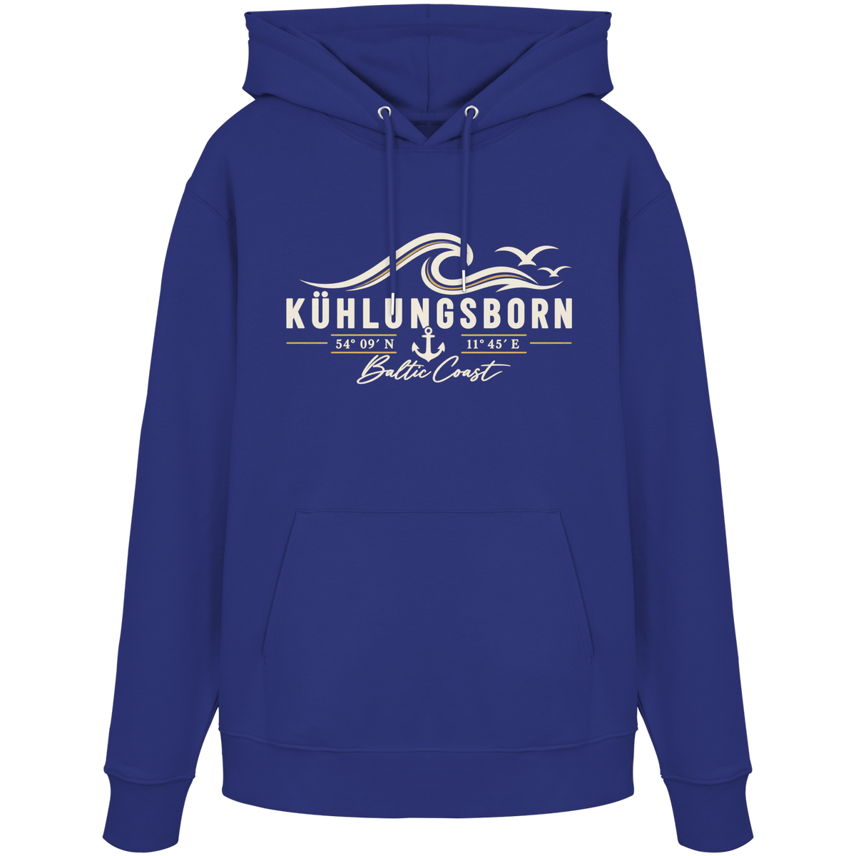 Kühlungsborn – Baltic Coast - Dark Edition - Hoodie 100% Bio Baumwolle