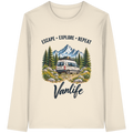Escape • Explore • Repeat – Vanlife - Bio Langarm T-Shirt