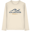 Kühlungsborn Baltic Waves Bio-Unisex-Longsleeve Light Edition in Natural Raw – originales Shirtigo-Frontmockup