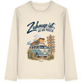 Zuhause ist, wo wir parken – Vanlife & Camping - Bio Longsleeve T-Shirt