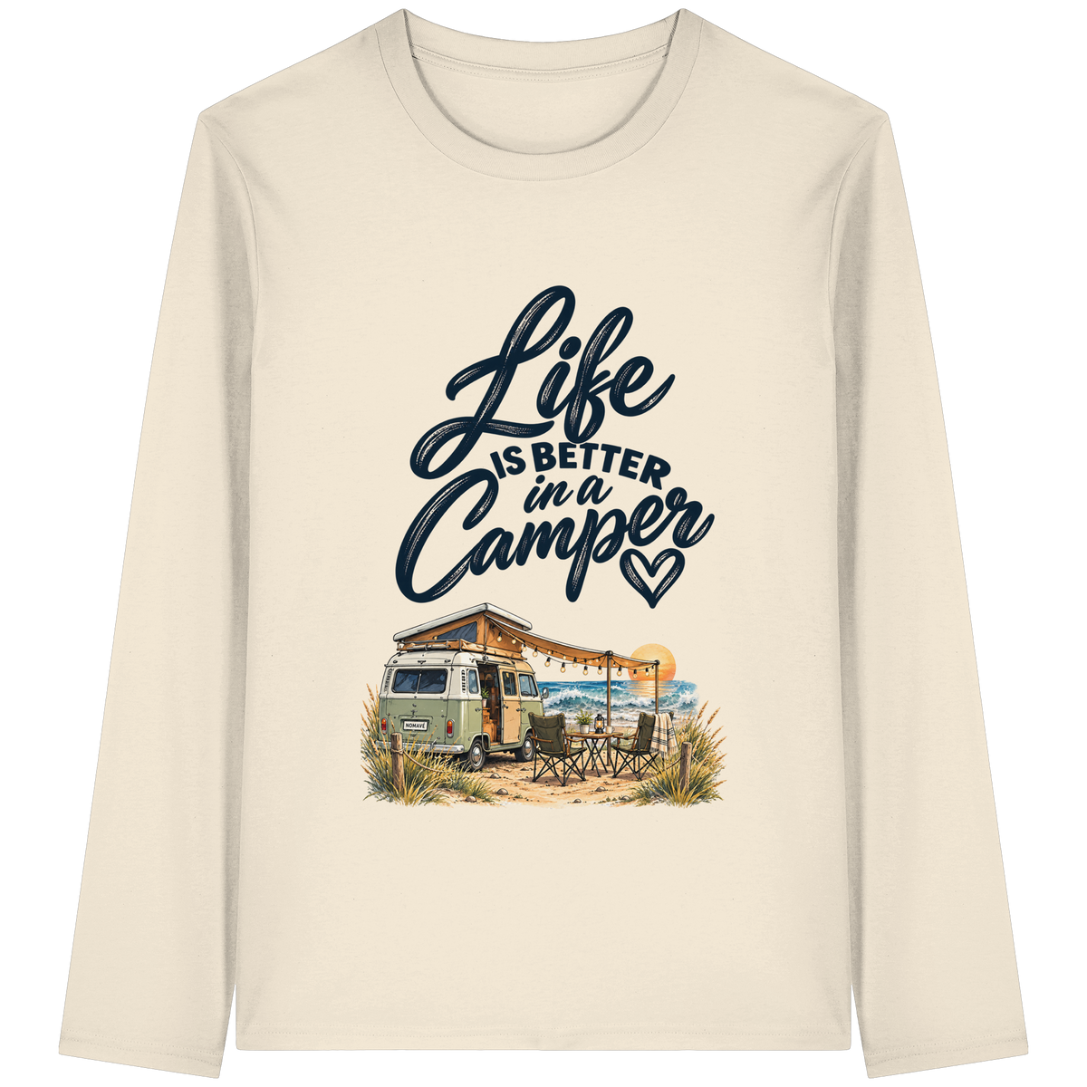 Life is better in a Camper - Organic Longsleeve T-Shirt