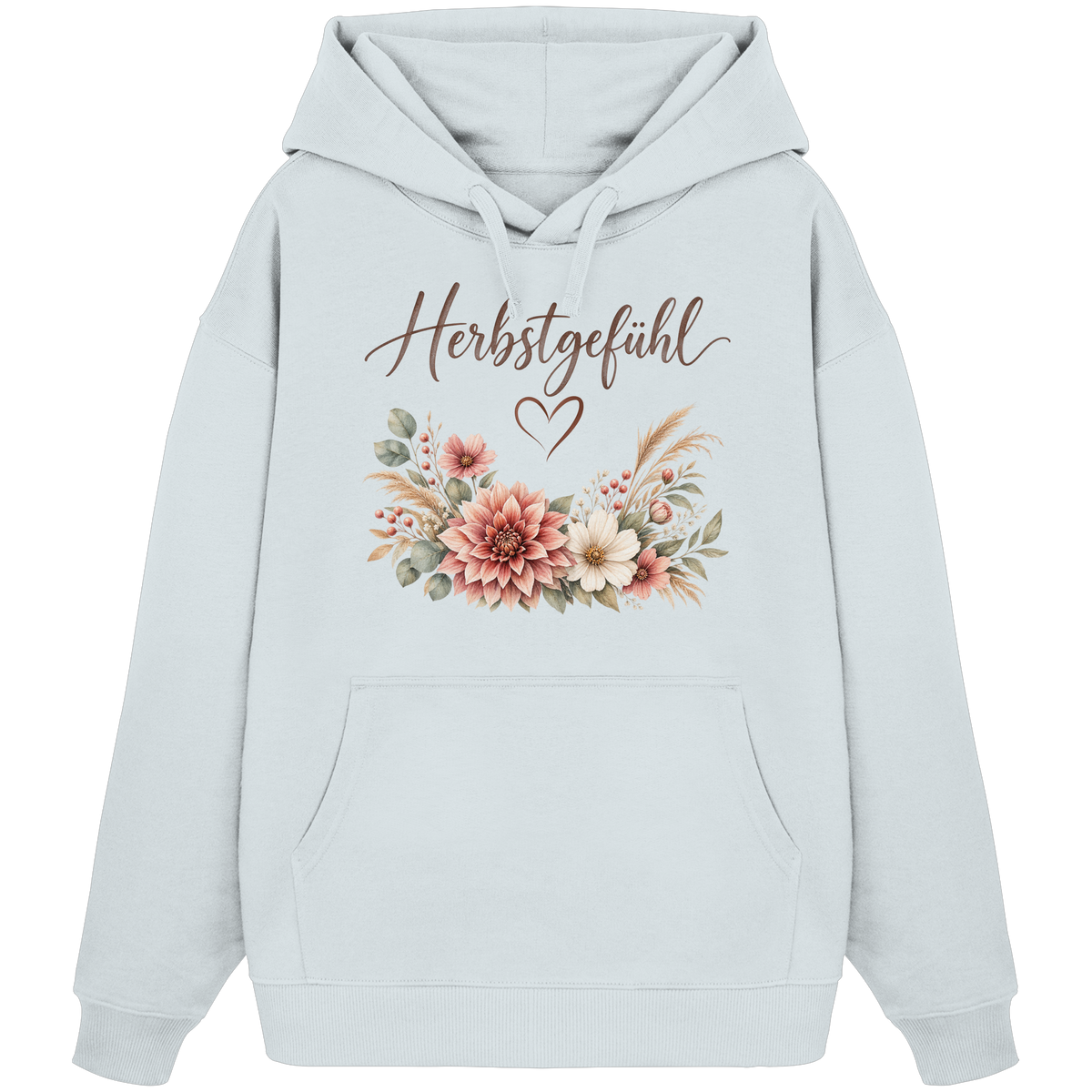 Herbstgefühl – Autumn Bloom - Organic Oversize Hoodie