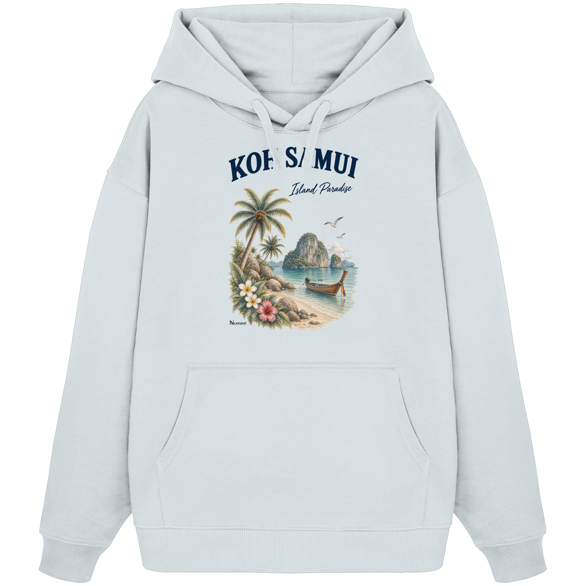 Koh Samui Thailand – Island Paradise – Tropical Vintage - Bio Oversize Hoodie