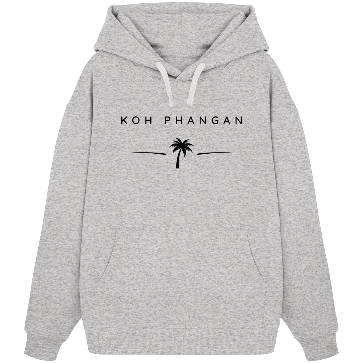Koh Phangan – Minimal Palm - Organic Oversize Hoodie