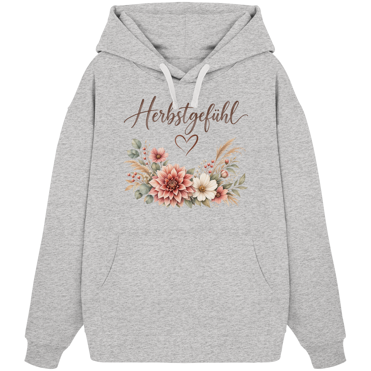 Herbstgefühl – Autumn Bloom - Organic Oversize Hoodie