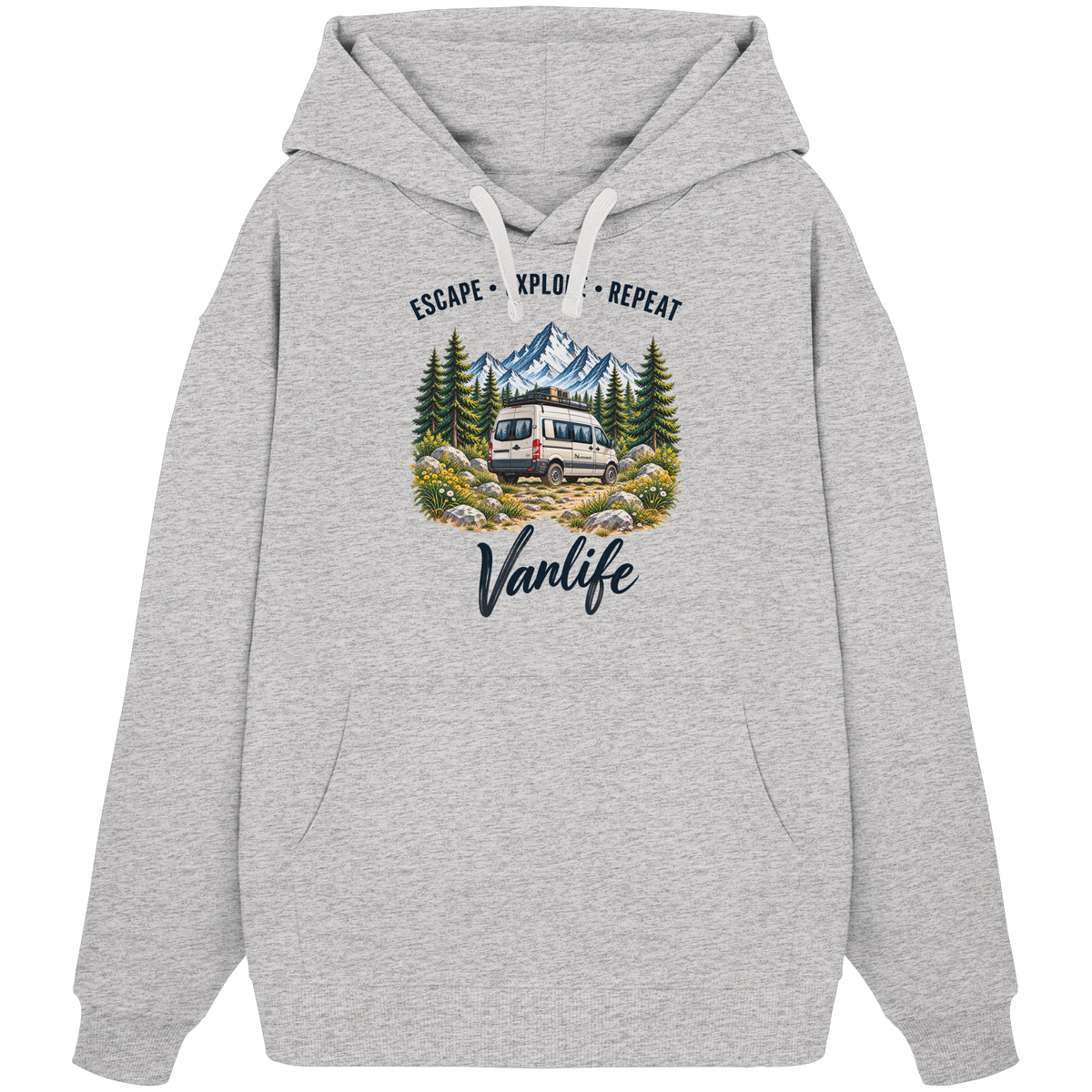 Escape • Explore • Repeat – Vanlife - Bio Oversize Hoodie Kapuzenpullover
