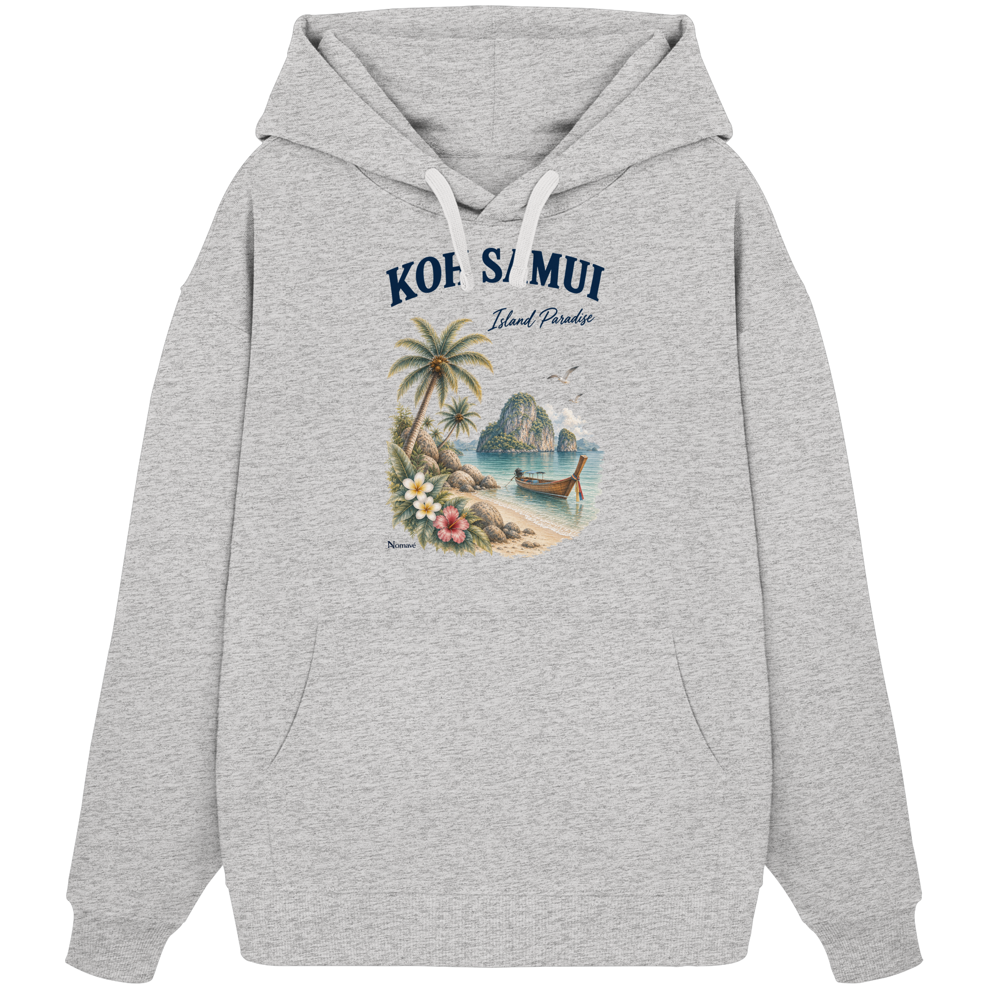 Koh Samui Thailand – Island Paradise – Tropical Vintage - Bio Oversize Hoodie