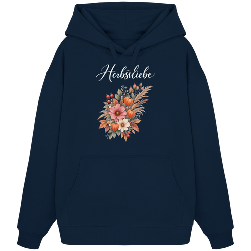 Autumn Garden - Dark Edition - - Organic Oversize Hoodie