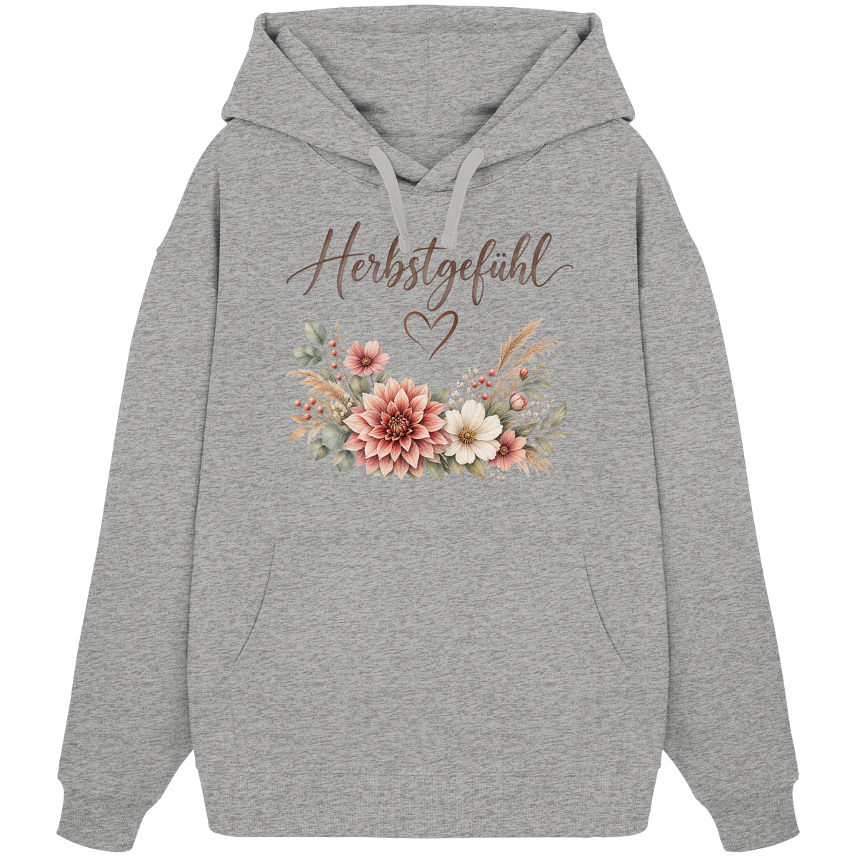 Herbstgefühl – Autumn Bloom - Organic Oversize Hoodie