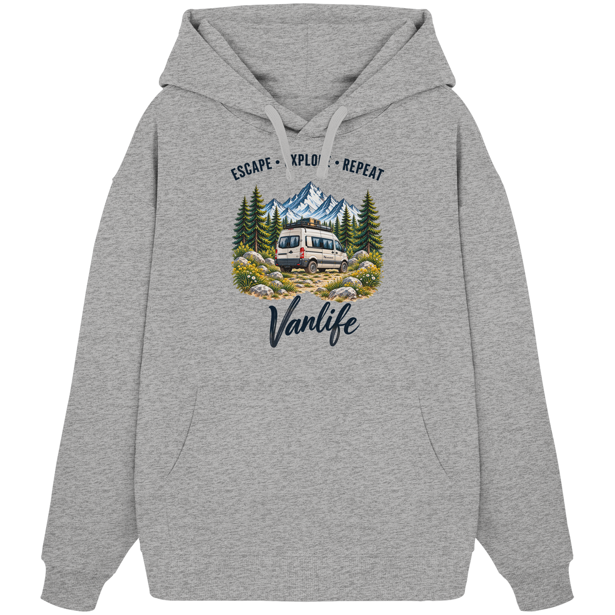 Escape • Explore • Repeat – Vanlife - Bio Oversize Hoodie Kapuzenpullover