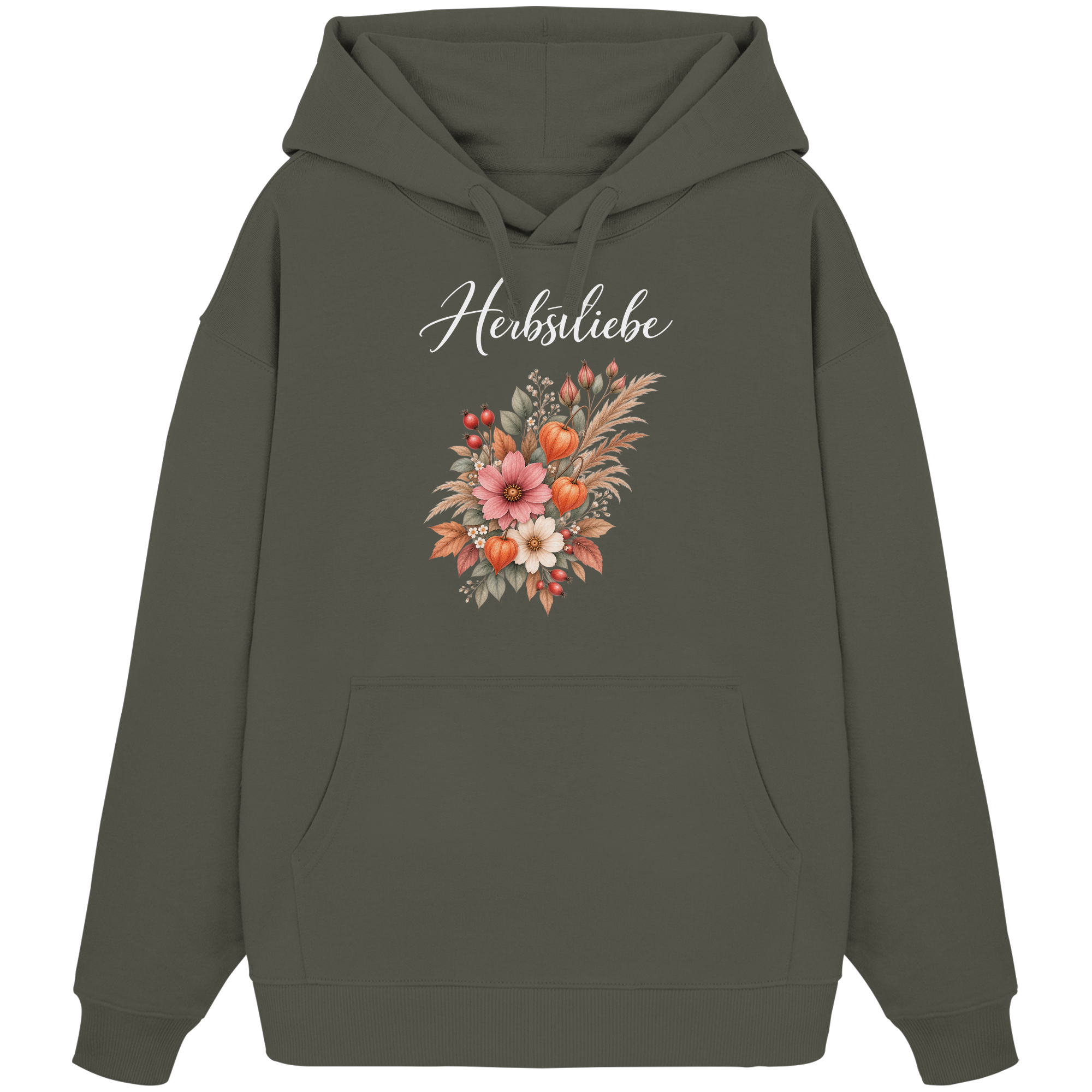 Autumn Garden - Dark Edition - - Organic Oversize Hoodie