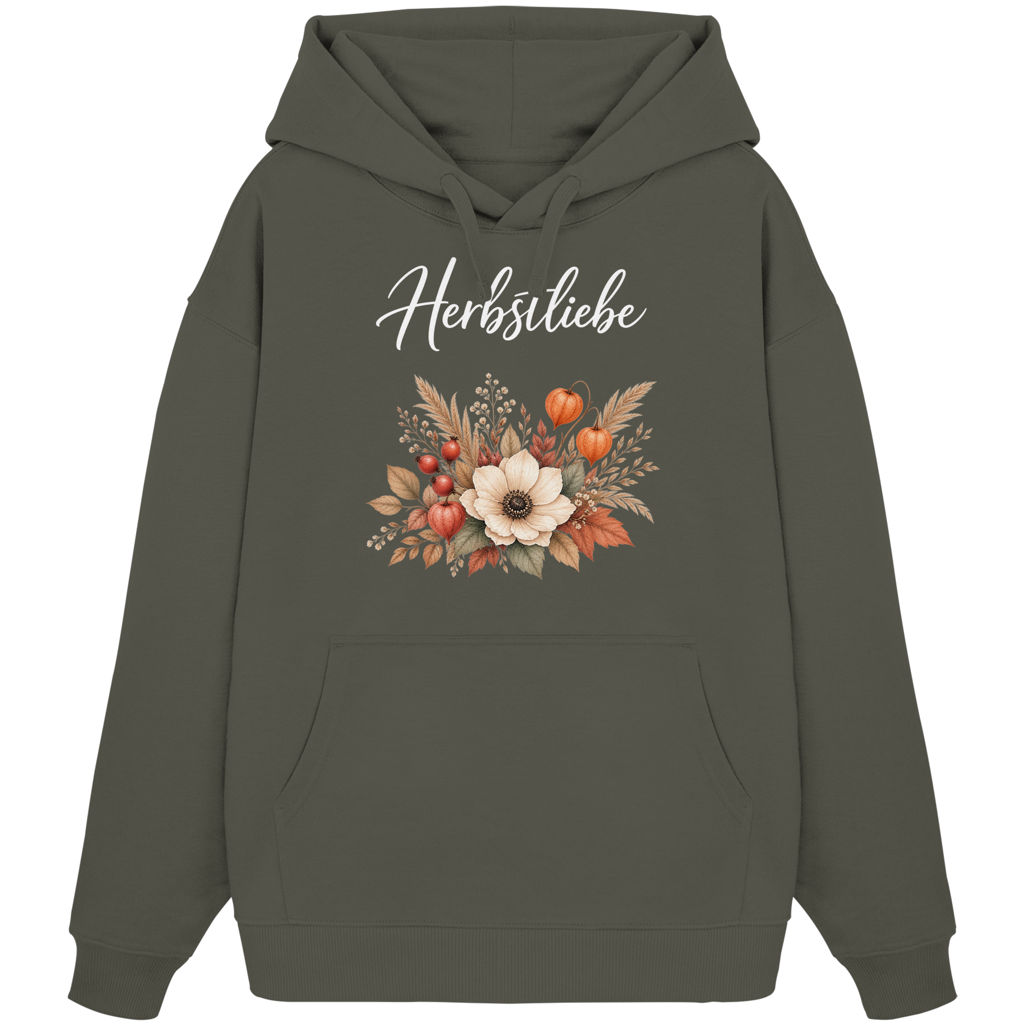Herbstliebe – Golden Harvest - Dark Edition - - Organic Oversize Hoodie