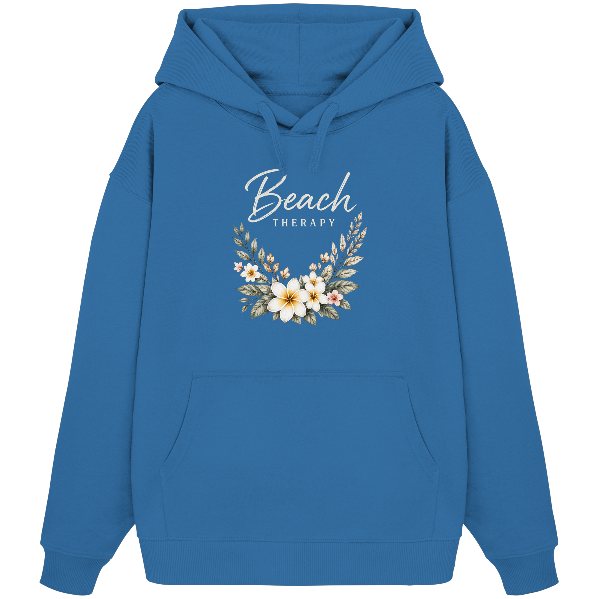 Beach Therapy – Floral Collection | Helle Schrift  - Organic Oversize Hoodie