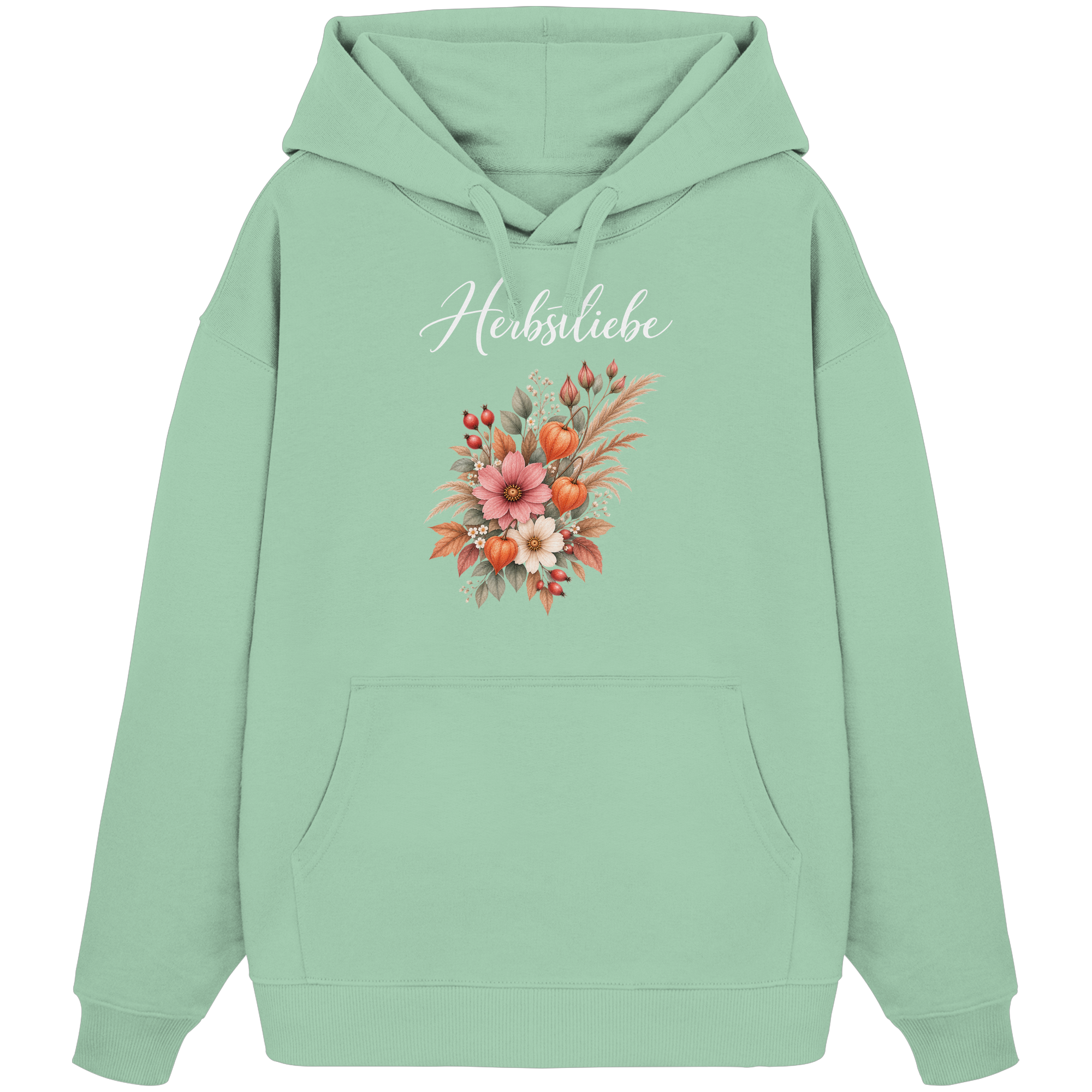 Autumn Garden - Dark Edition - - Organic Oversize Hoodie