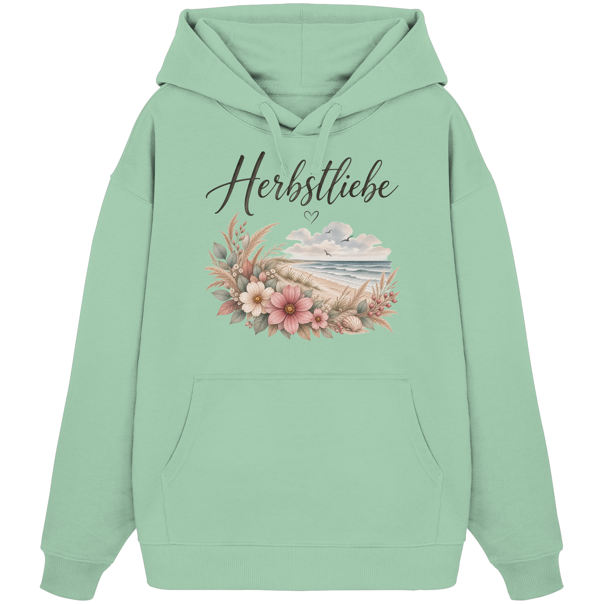 Autumn Coast – Herbstliebe am Meer - - Organic Oversize Hoodie