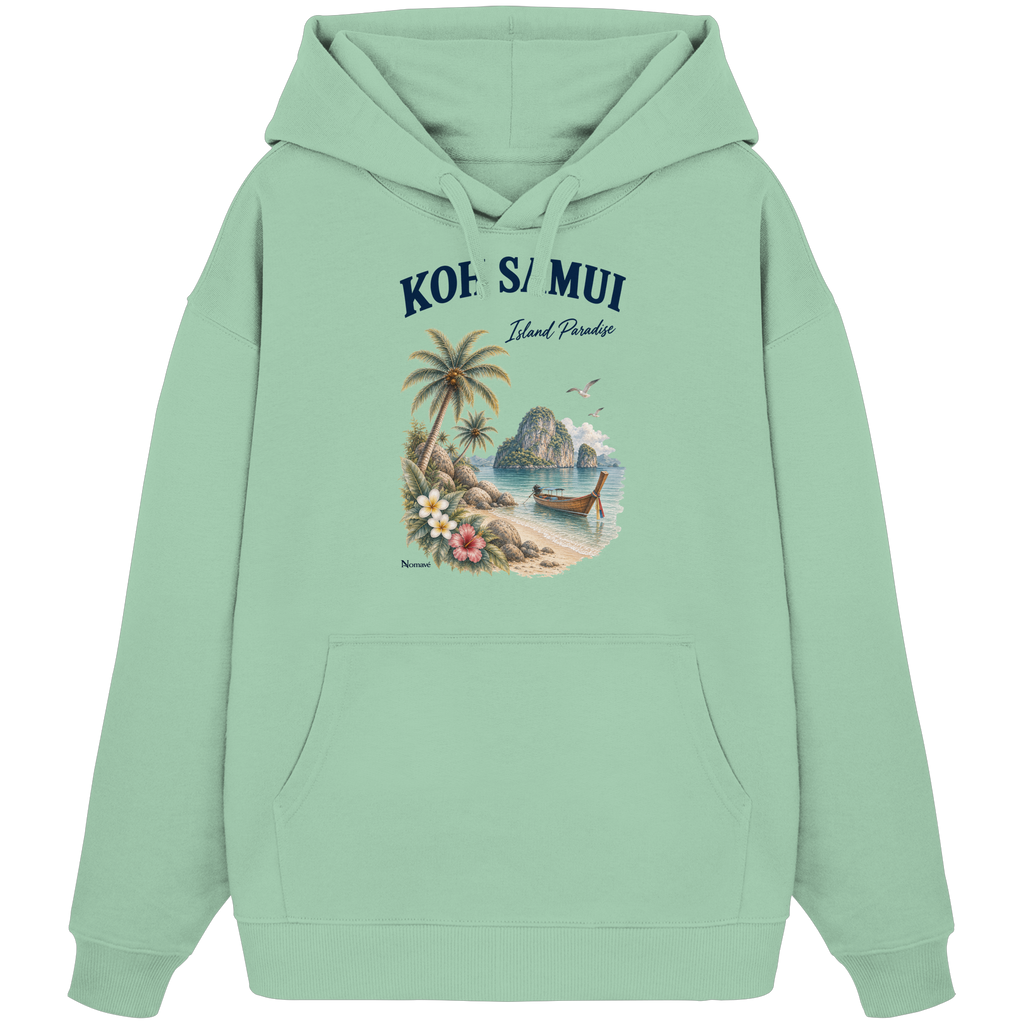 Koh Samui Thailand – Island Paradise – Tropical Vintage - Bio Oversize Hoodie