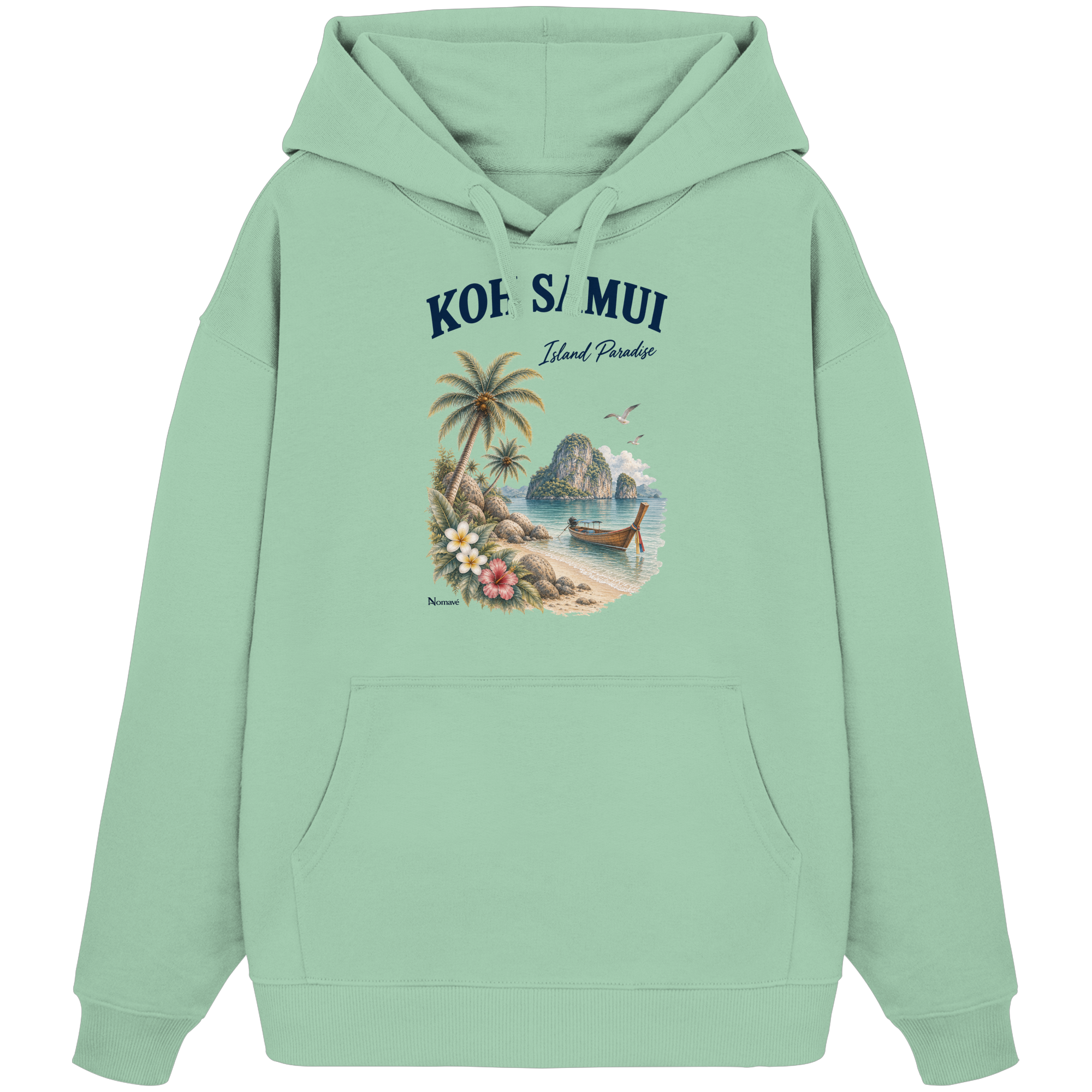 Koh Samui Thailand – Island Paradise – Tropical Vintage - Bio Oversize Hoodie