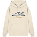 Kühlungsborn Baltic Waves Bio-Oversize-Hoodie Light Edition in Natural Raw – originales Shirtigo-Frontmockup