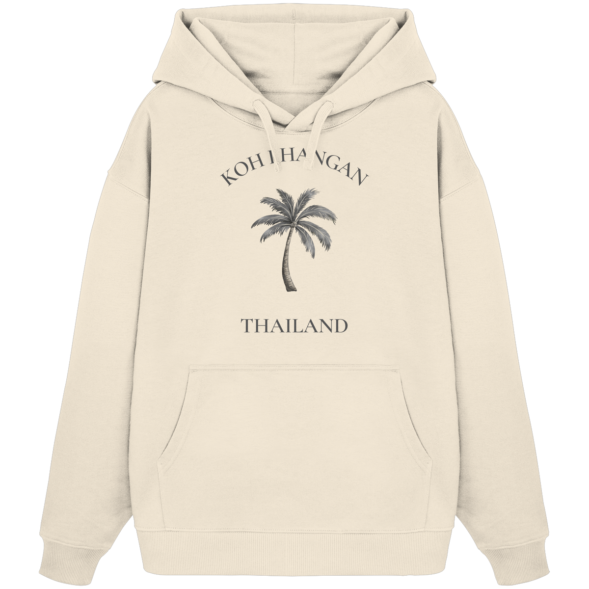 Koh Phangan – Minimal Palm | Thailand - Bio Oversize Hoodie