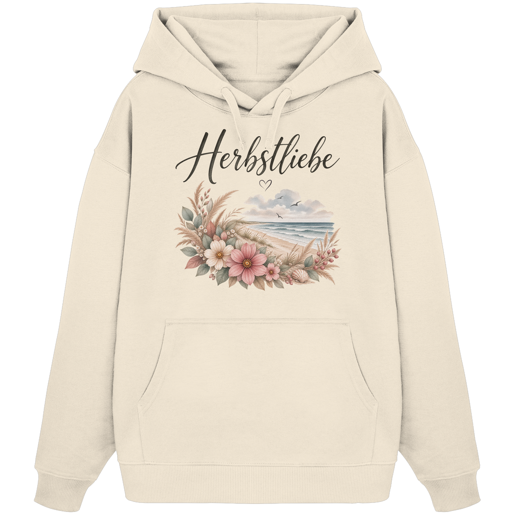 Autumn Coast – Herbstliebe am Meer - Bio Oversize Hoodie