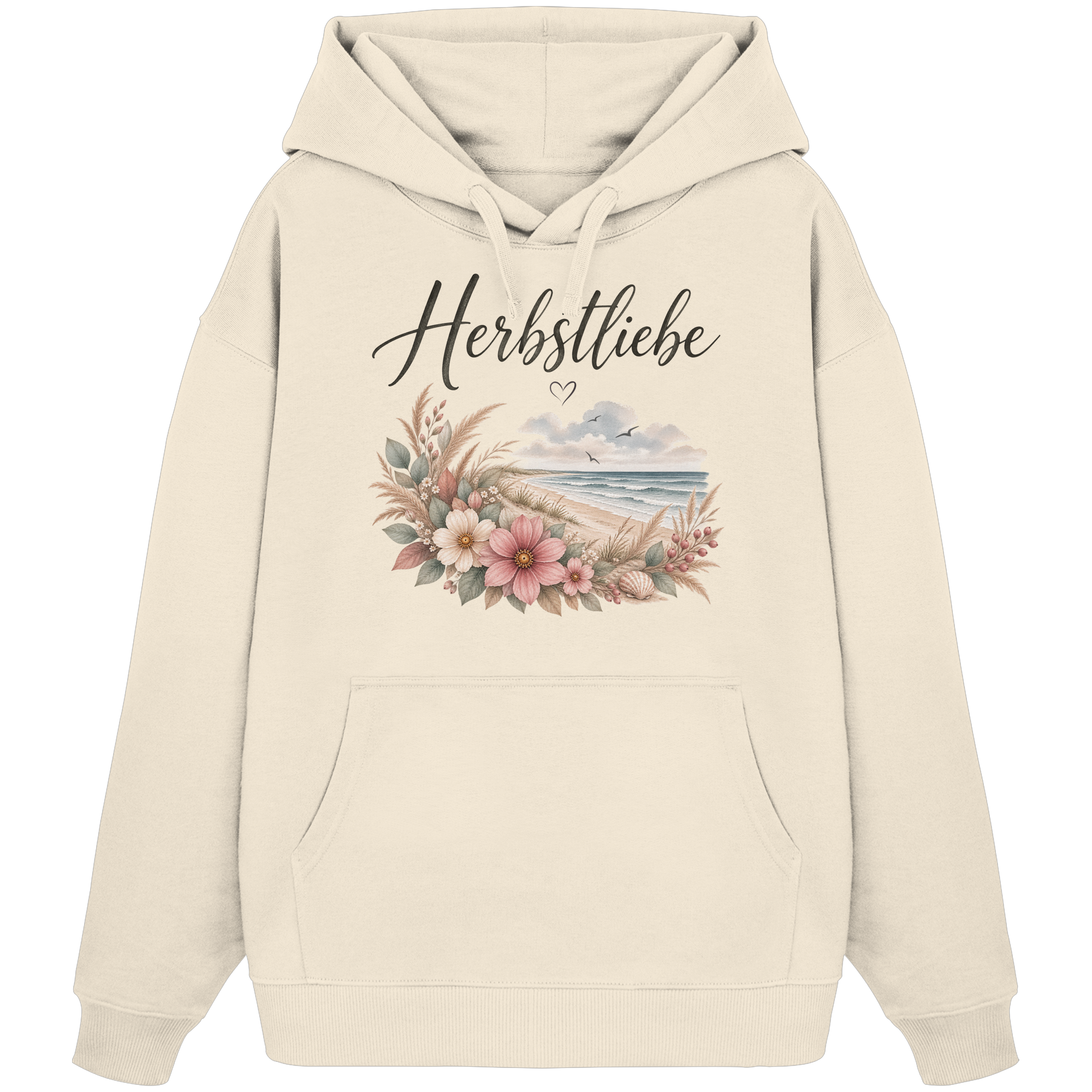 Autumn Coast – Herbstliebe am Meer - - Organic Oversize Hoodie