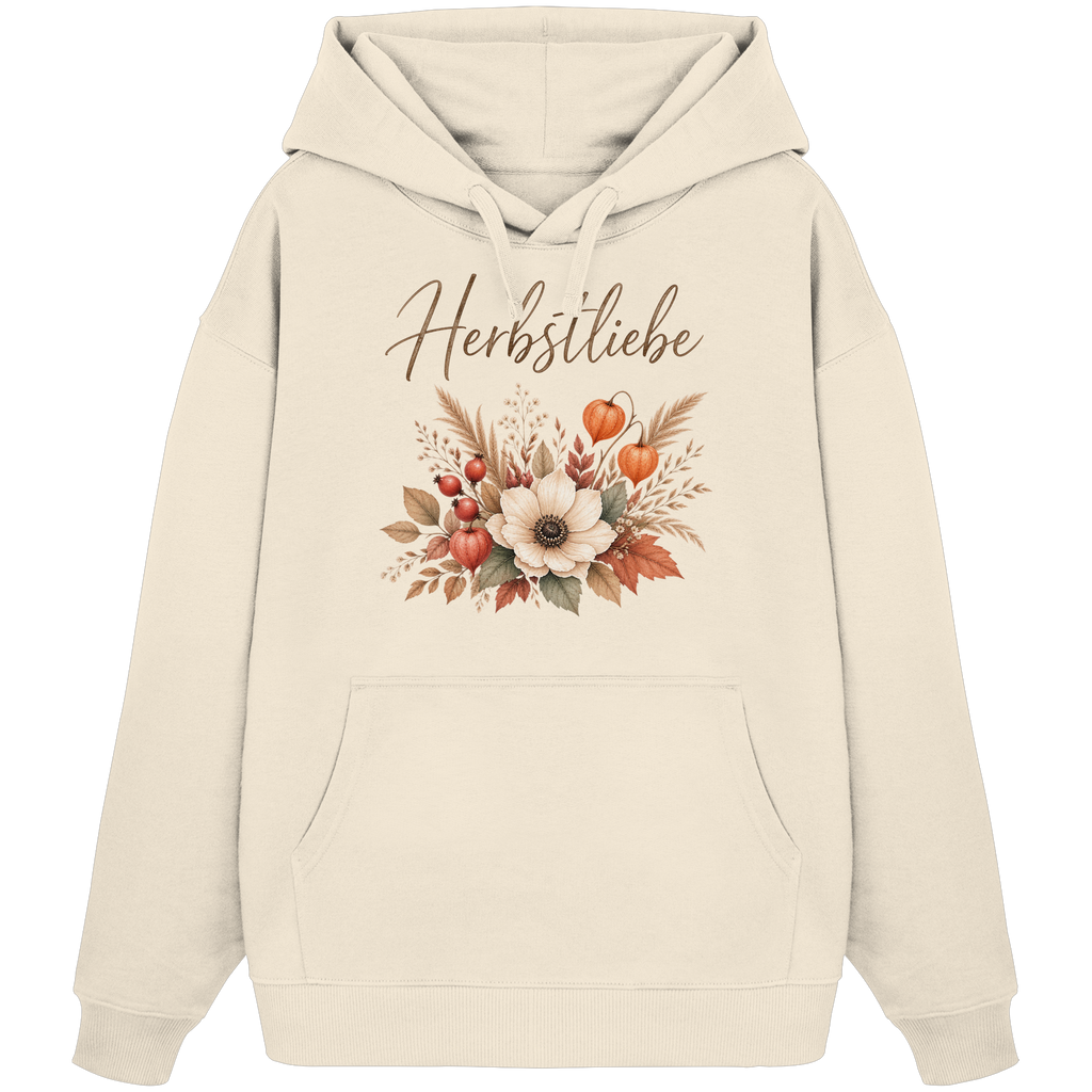 Herbstliebe – Golden Harvest |  Bio Oversize Unisex Hoodie Kapuzenpullover